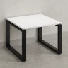 Журнальный стол с полкой 600x700x550 RM182-6x7 Белый/Черный