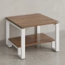 Журнальный стол с полкой 900x700x550 RM181-9x7 Дуб Юстус/Белый