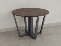 Круглый стол на U-образных опорах 1300x1300x750 RM188-13x13 Дуб Апрельский шоколад/Серый