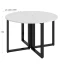 Круглый стол на О-образных опорах 1200x1200x750 RM187-12x12 Белый/Черный