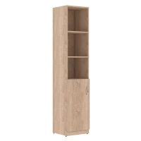 Шкаф узкий, RE088 З/С ЛДСП 39,9x42x197 см Акация светлый/Акация светлый, Серия Еврова | Europe