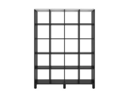 Стеллаж, 20 ячеек 1500х370х1980 RM144-150x37 Белый/Черный