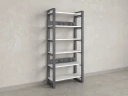 Стеллаж, 6 уровней 900x370x1920 RM132-90x37 Серый/Серый