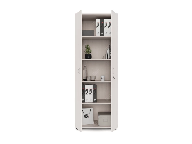 Шкаф RLG038 4 полки 700х550х1830 Дуб Молочный, Серия ЛАЙТ | LIGHT