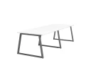 Cтол для переговоров, на A-обазном каркасе 2100x1000x750 RM083-210x100 Белый/Серый