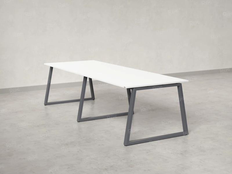 Cтол для переговоров, на A-обазном каркасе 2300x1650x750 RM083-230x165 Белый/Серый