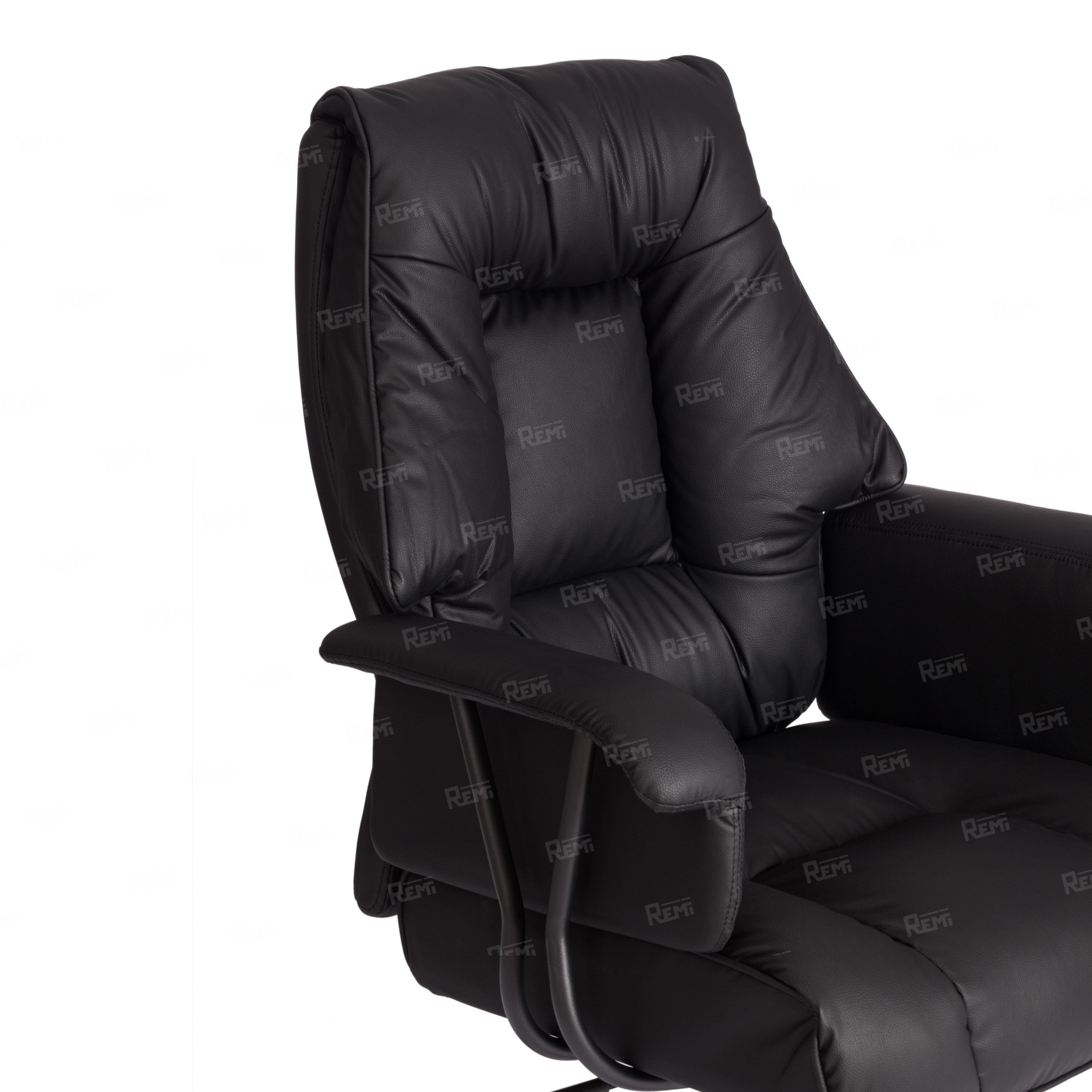 Кресло BROOKLYN Черный/Черный, Экокожа (арт. 21816)