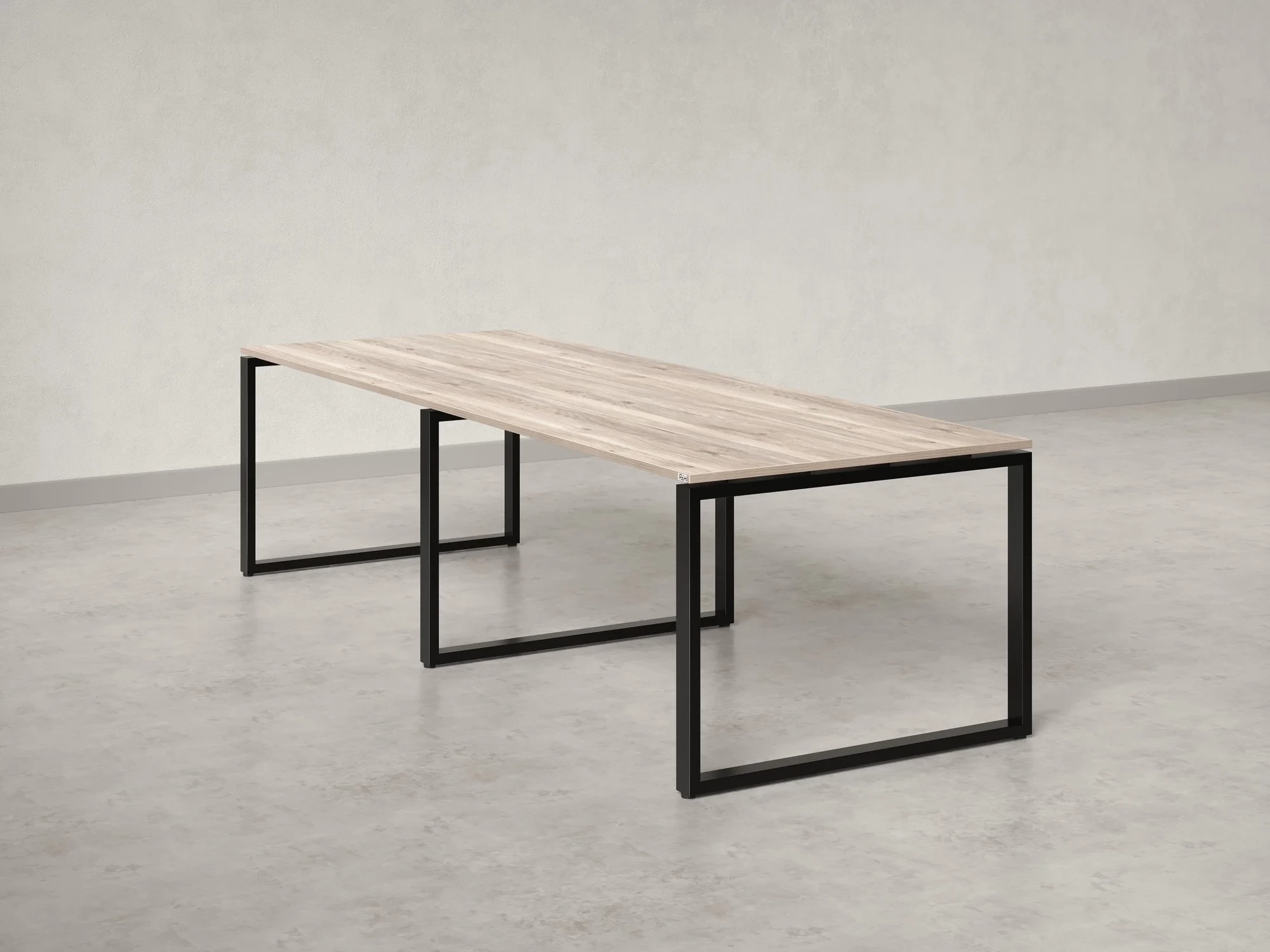 Cтол для переговоров, на О-обазном каркасе 2600x1200x750 RM081-260x120 Дуб Маувелла/Черный