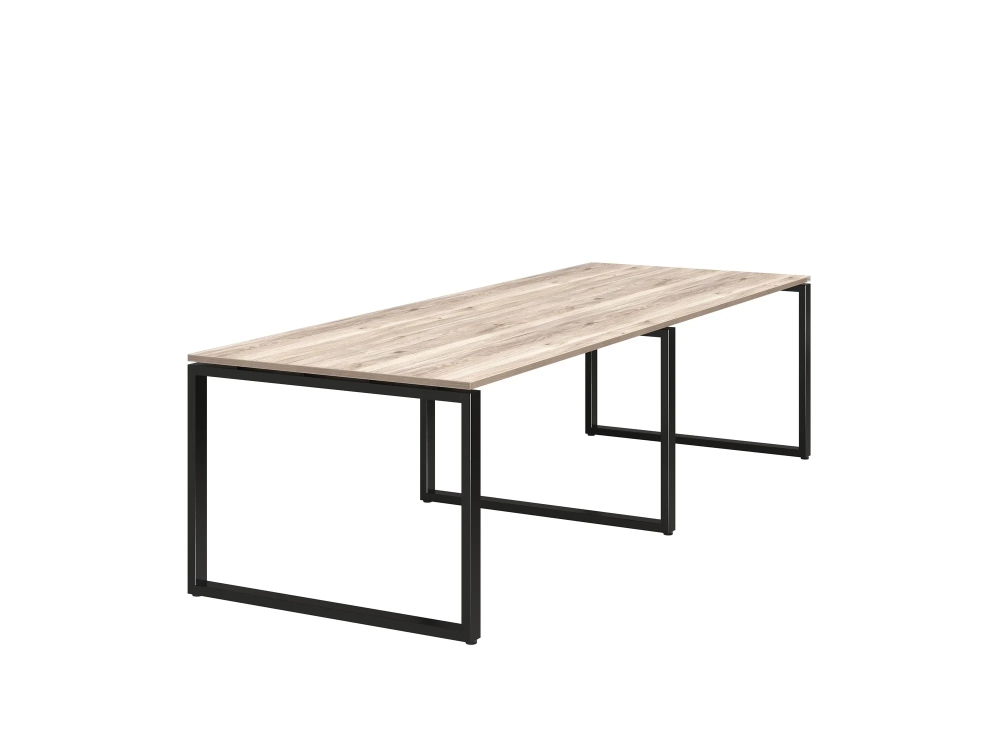 Cтол для переговоров, на О-обазном каркасе 2600x1200x750 RM081-260x120 Дуб Маувелла/Черный