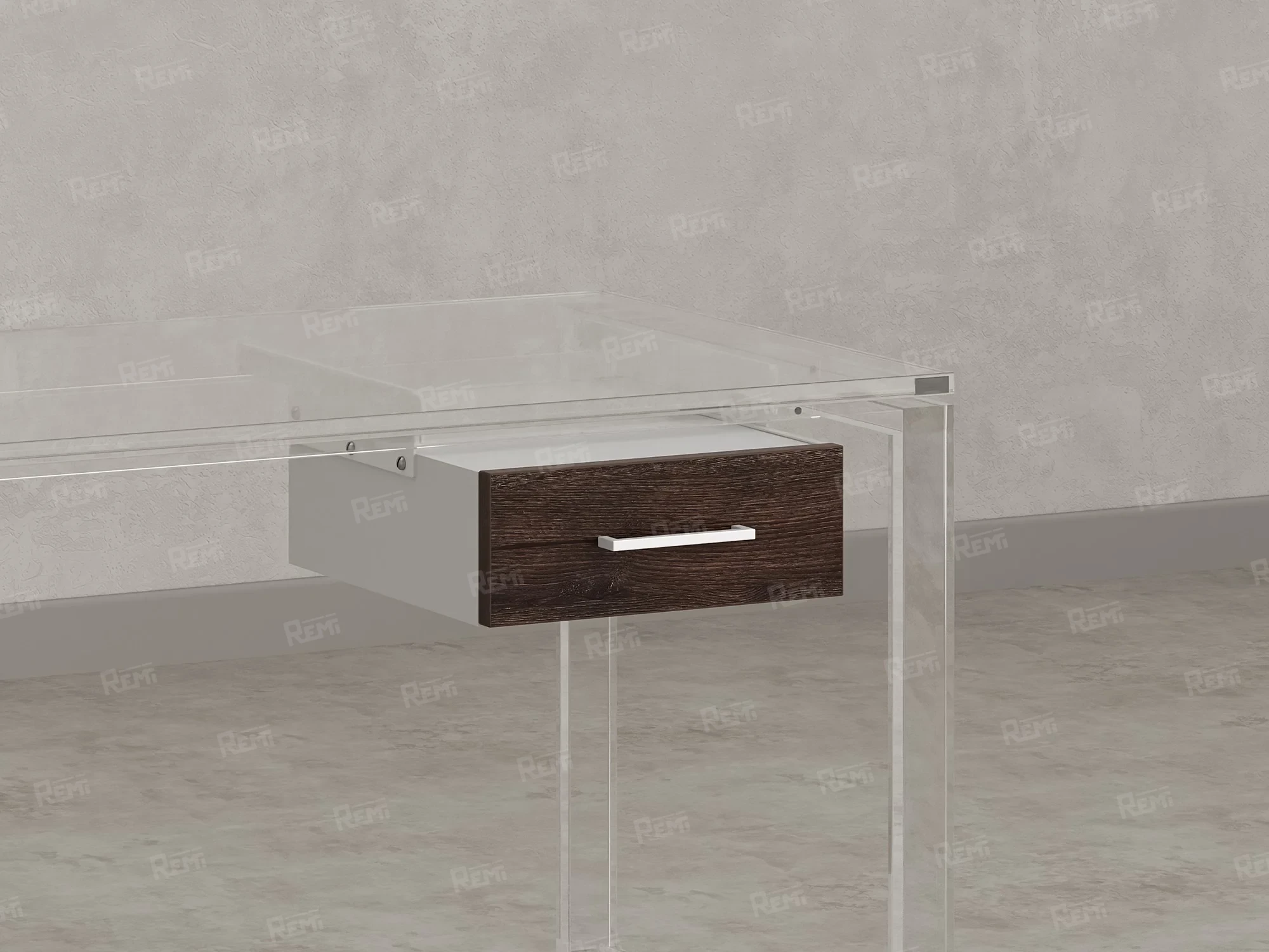 Тумба подвесная, один ящик 400x452x150 RM200-16х7 Дуб Апрельский Шоколадный/Белый