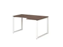 Стол угловой, О-опора, правый 1600x800/1000x750, RM054-16x8-10 Дуб Апрельский шоколад/Белый