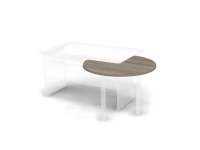 BRL RB028-101х101 Приставной элемент на угол стола (без опоры) 1010х1010х28 Дрифтвуд