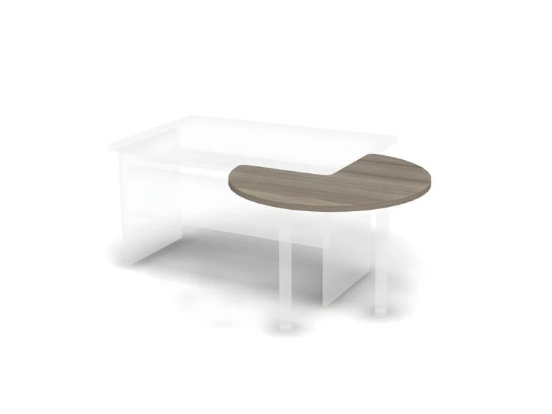 BRL RB028-101х101 Приставной элемент на угол стола (без опоры) 1010х1010х28 Дрифтвуд