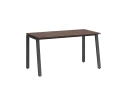 Стол прямой на Л-образных опорах 1000x600x750 RM004-10x6 Дуб Апрельский шоколад/Серый