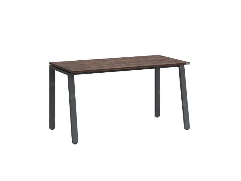 Стол прямой на Л-образных опорах 800x800x750 RM004-8x8 Дуб Апрельский шоколад/Серый