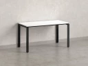 Стол прямой на П-образных опорах 1200x800x750 RM001-12x8 Белый/Черный