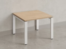 Журнальный стол с полкой 1100x600x550 RM183-11x6 Вяз Швейцарский светлый/Белый