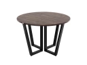 Круглый стол на U-образных опорах 1300x1300x750 RM188-13x13 Дуб Апрельский шоколад/Черный