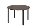 Круглый стол на П-образных опорах 1700x1700x750 RM186-17x17 Дуб Апрельский шоколад/Черный