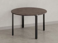 Круглый стол на П-образных опорах 1700x1700x750 RM186-17x17 Дуб Апрельский шоколад/Черный