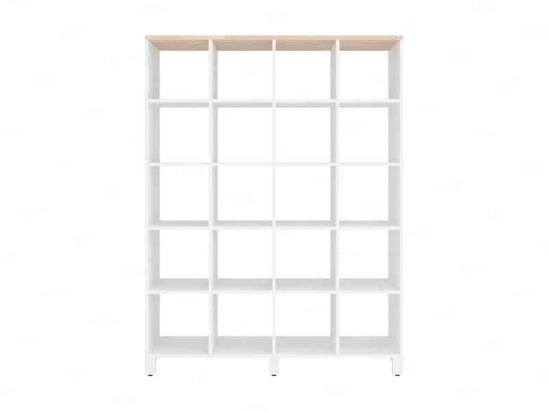 Стеллаж, 20 ячеек 1500х370х1980 RM144-150x37 Вяз Швейцарский светлый/Белый
