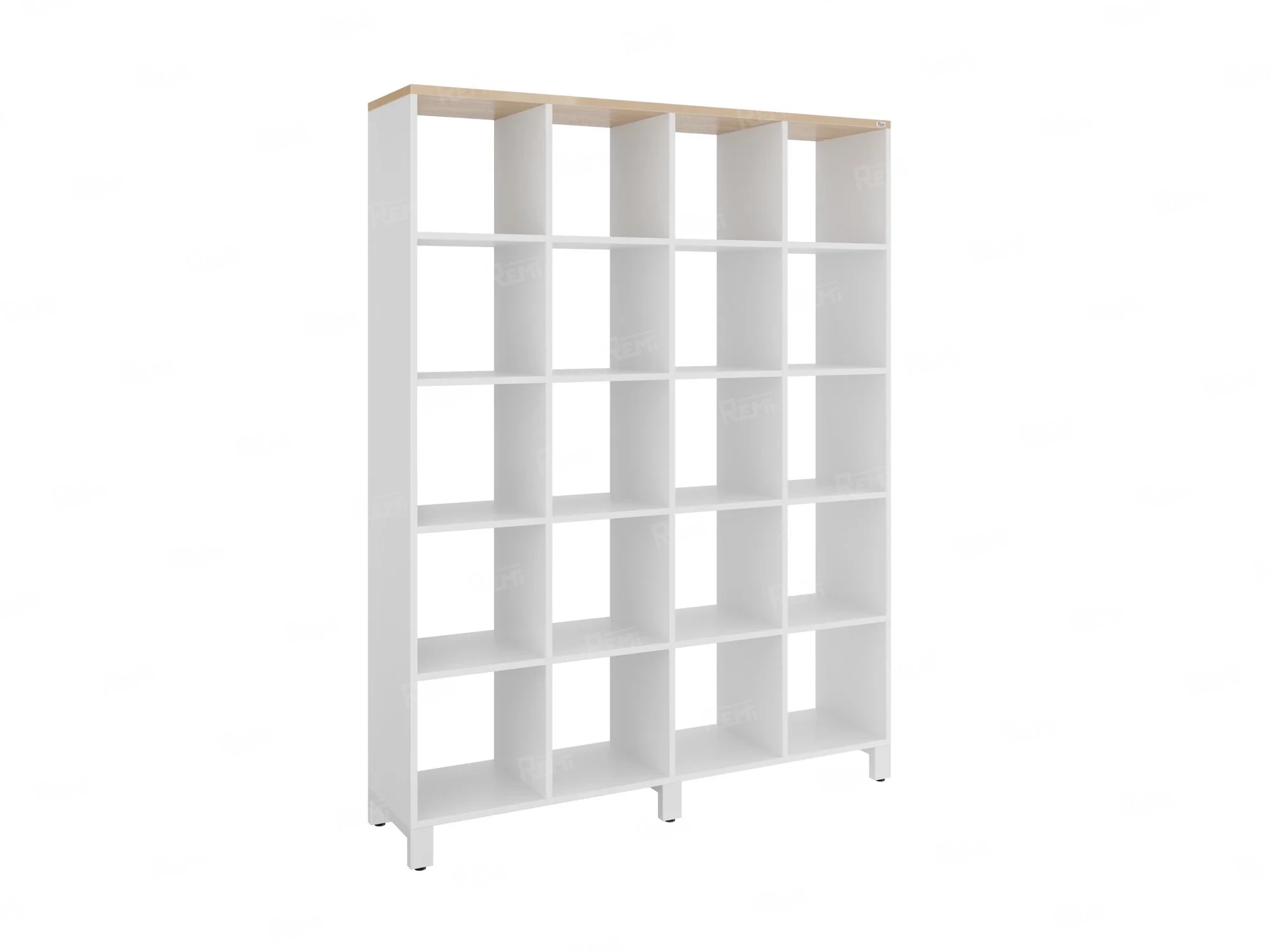 Стеллаж, 20 ячеек 1500х370х1980 RM144-150x37 Вяз Швейцарский светлый/Белый