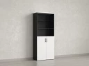 Шкаф комбинированный, регулируемые опоры, 6 уровней 900x420x2100 RM155-90x41 Белый/Черный