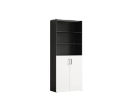 Шкаф комбинированный, регулируемые опоры, 6 уровней 900x420x2100 RM155-90x41 Белый/Черный