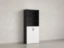 Шкаф комбинированный, регулируемые опоры, 6 уровней 900x420x2100 RM155-90x41 Белый/Черный