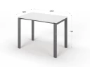 Прямоугольный стол RLG015 100x60x75 Белый, Серия ЛАЙТ | LIGHT