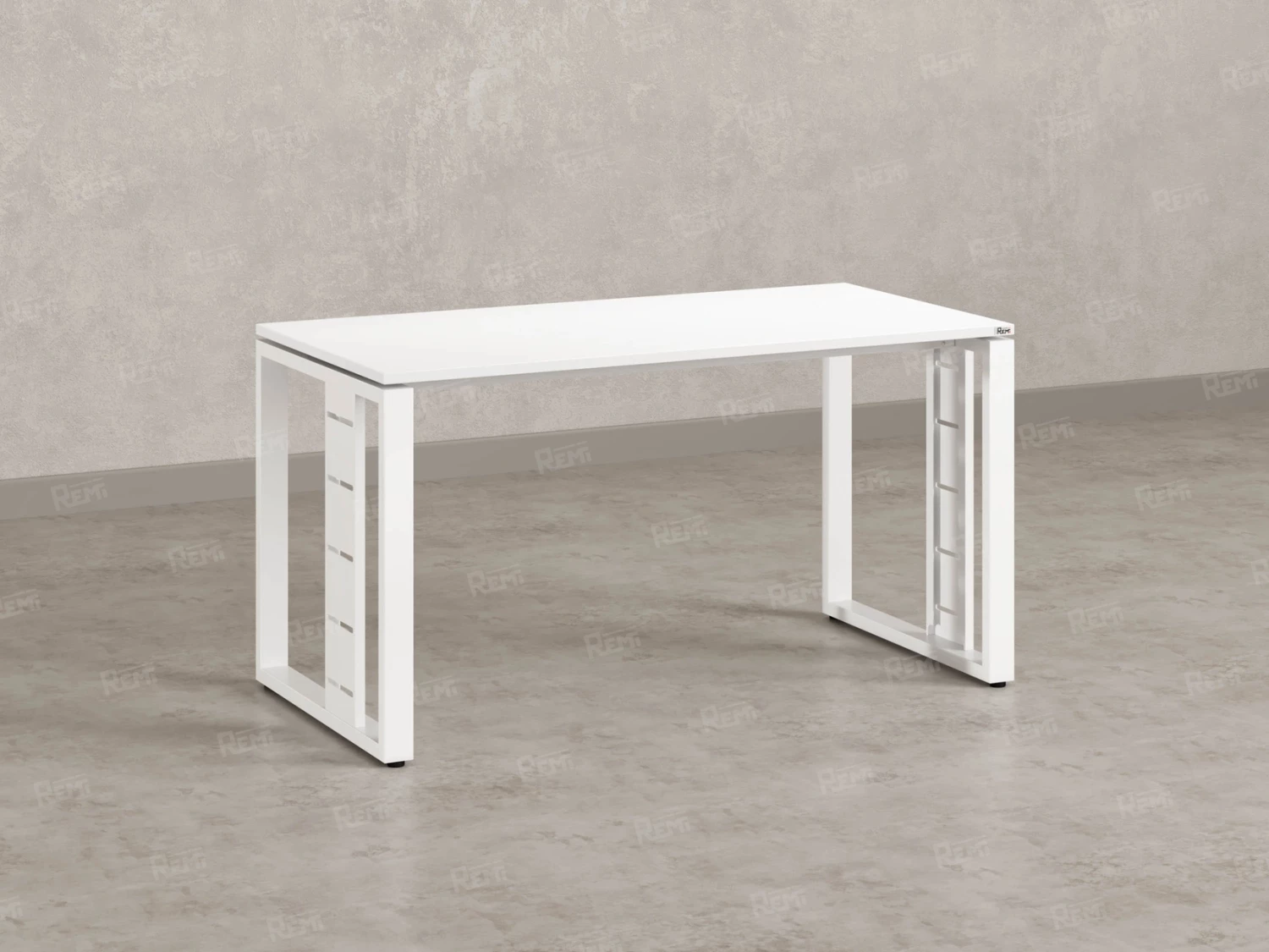 Стол прямой на О-образных опорах 1400x800x750 RM040-14x8 Белый/Белый