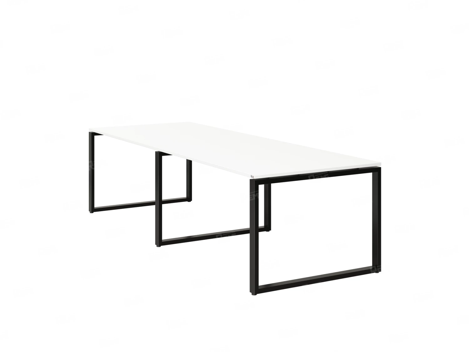 Cтол для переговоров, на О-обазном каркасе 2200x1400x750 RM081-220x140 Белый/Черный