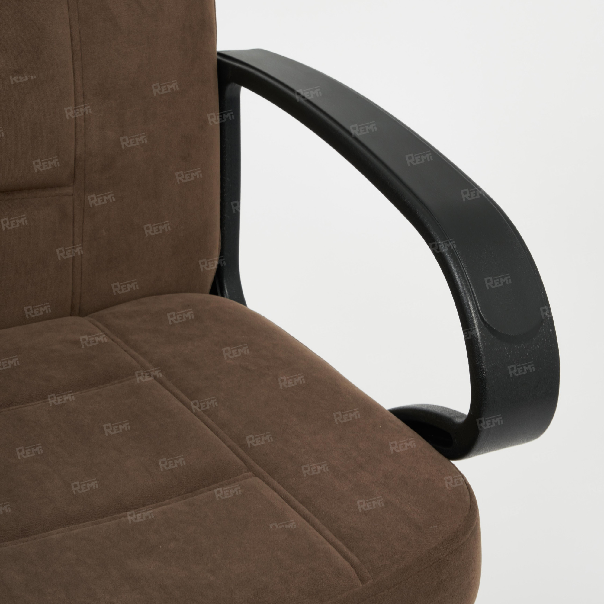 Кресло СН747 Коричневый/Коричневый, Флок (арт. 15142)
