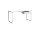 Стол прямой с подвесной тумбой, О-опора 1800x700x750 RM036-18x7 Белый/Белый