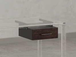 Тумба подвесная, один ящик 400x452x150 RM200-16х7 Дуб Апрельский Шоколадный/Серый