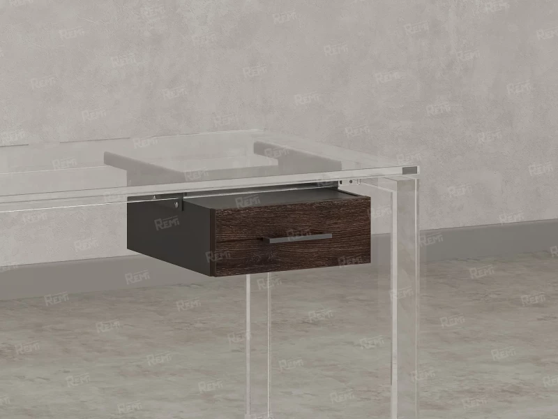 Тумба подвесная, один ящик 400x452x150 RM200-16х7 Дуб Апрельский Шоколадный/Серый