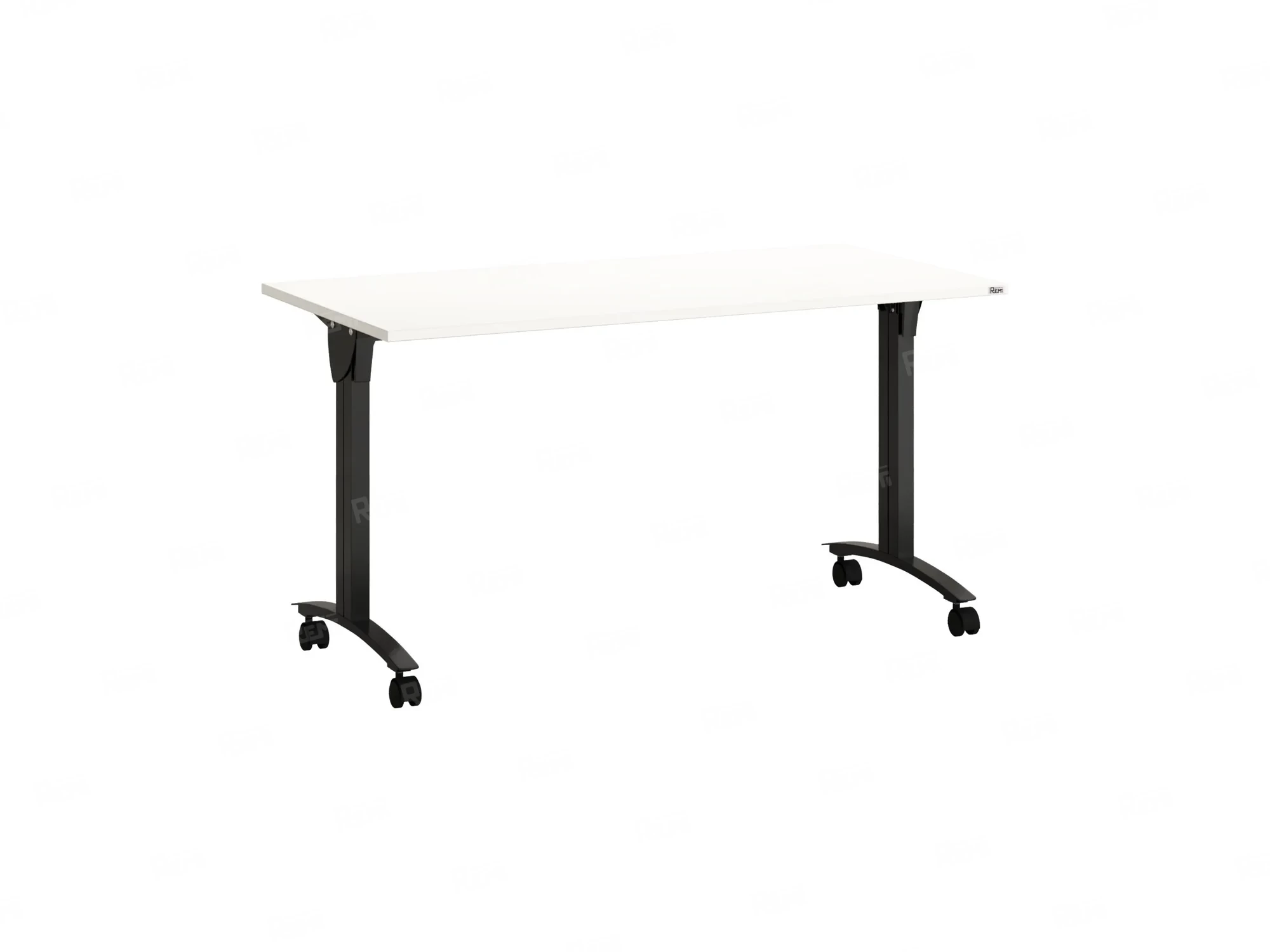 Стол складной, мобильный 1600x700x750 RM011-16x7 Белый/Черный