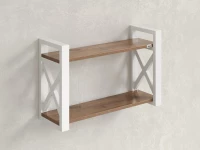 Полка настенная 900x200x500 RM196-90x20 Дуб Юстус/Белый