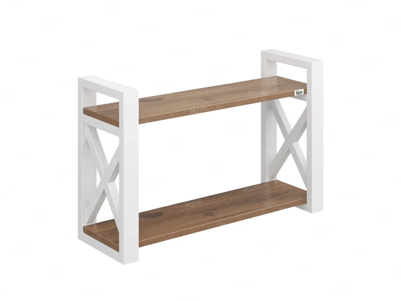 Полка настенная 900x200x500 RM196-90x20 Дуб Юстус/Белый