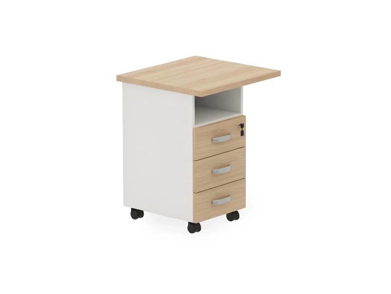 BRL RB092-45х58L Тумба приставная левая 650х580х740 Акация/Белый