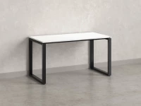 Стол прямой на O-образных опорах 1600x600x750 RM002-16x6 Белый/Черный