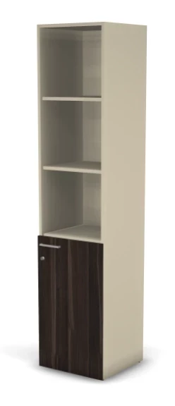 Шкаф полуоткрытый RAC065 с замком правый 45,1x44,8x198,2см Дуб Термо/Серый камень, Серия Аккорд / Accord. Серия Аккорд / Accord. Серия Аккорд / Accord