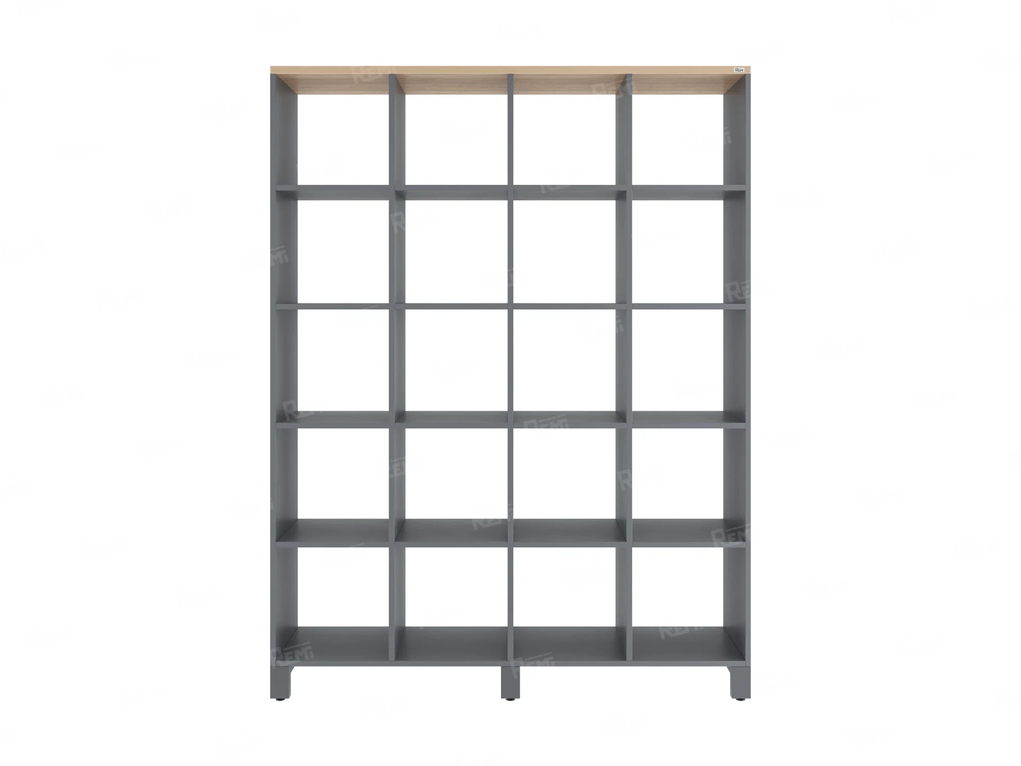 Стеллаж, 20 ячеек 1500х370х1980 RM144-150x37 Вяз Швейцарский светлый/Серый
