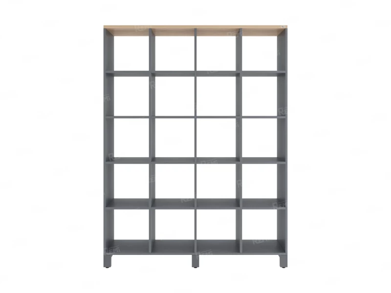 Стеллаж, 20 ячеек 1500х370х1980 RM144-150x37 Вяз Швейцарский светлый/Серый