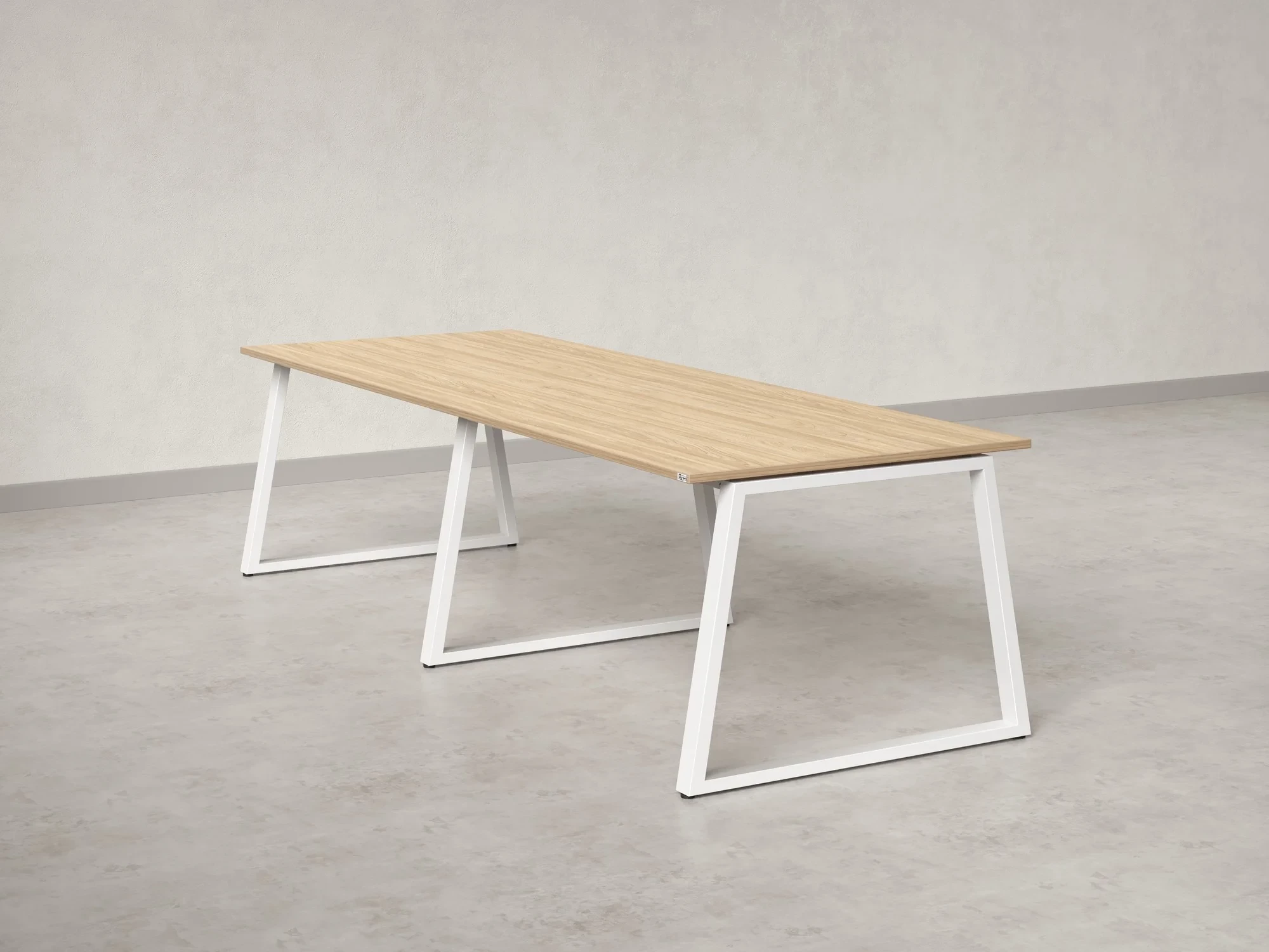 Cтол для переговоров, на A-обазном каркасе 2600x1600x750 RM083-260x160 Вяз Швейцарский светлый/Белый