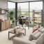 Cтол для переговоров, на V-обазном каркасе 2200x1450x750 RM082-220x145 Дуб Юстус/Серый