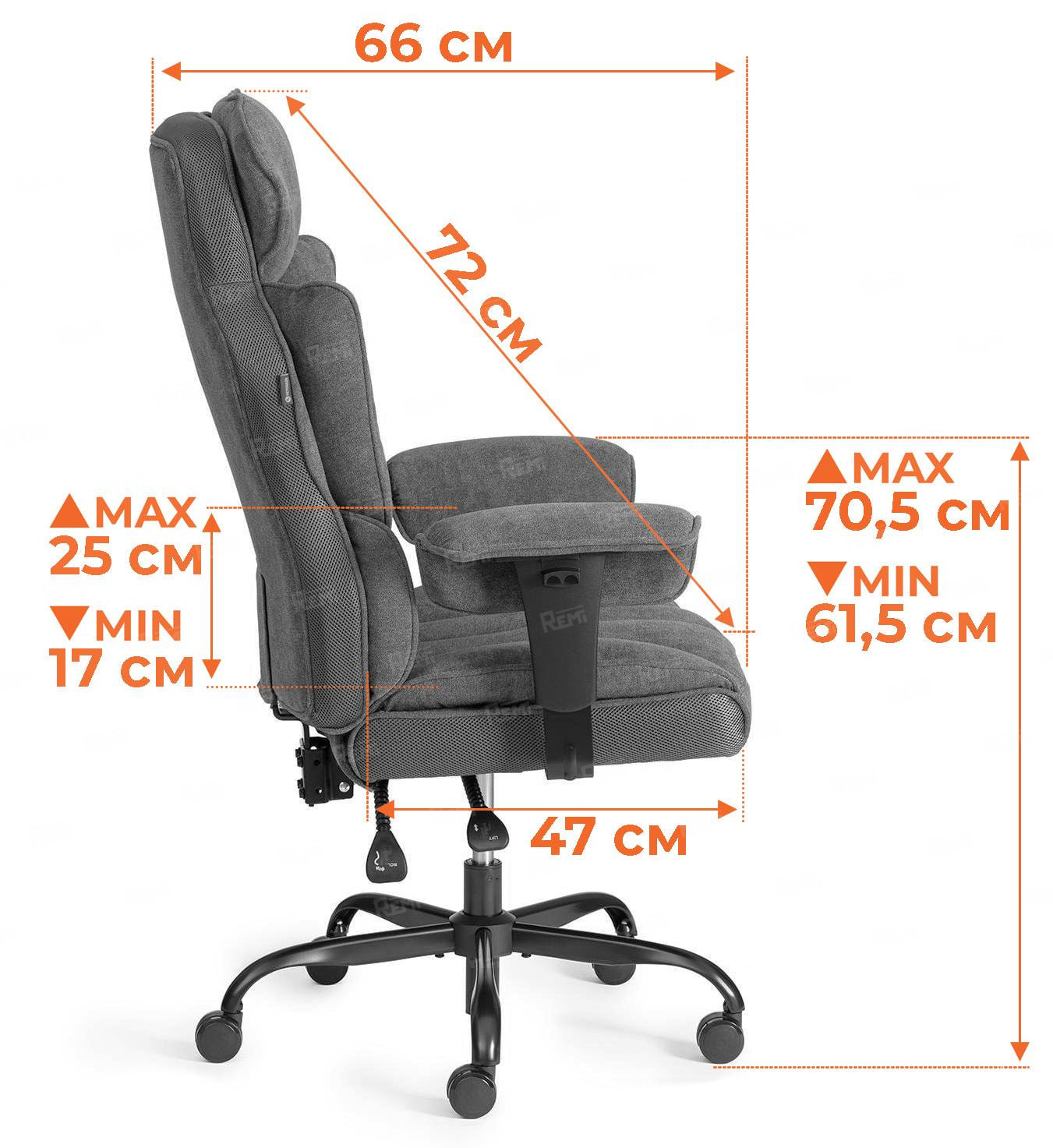 24855 Кресло Comfy BL Коричневый/Коричневый, Ткань