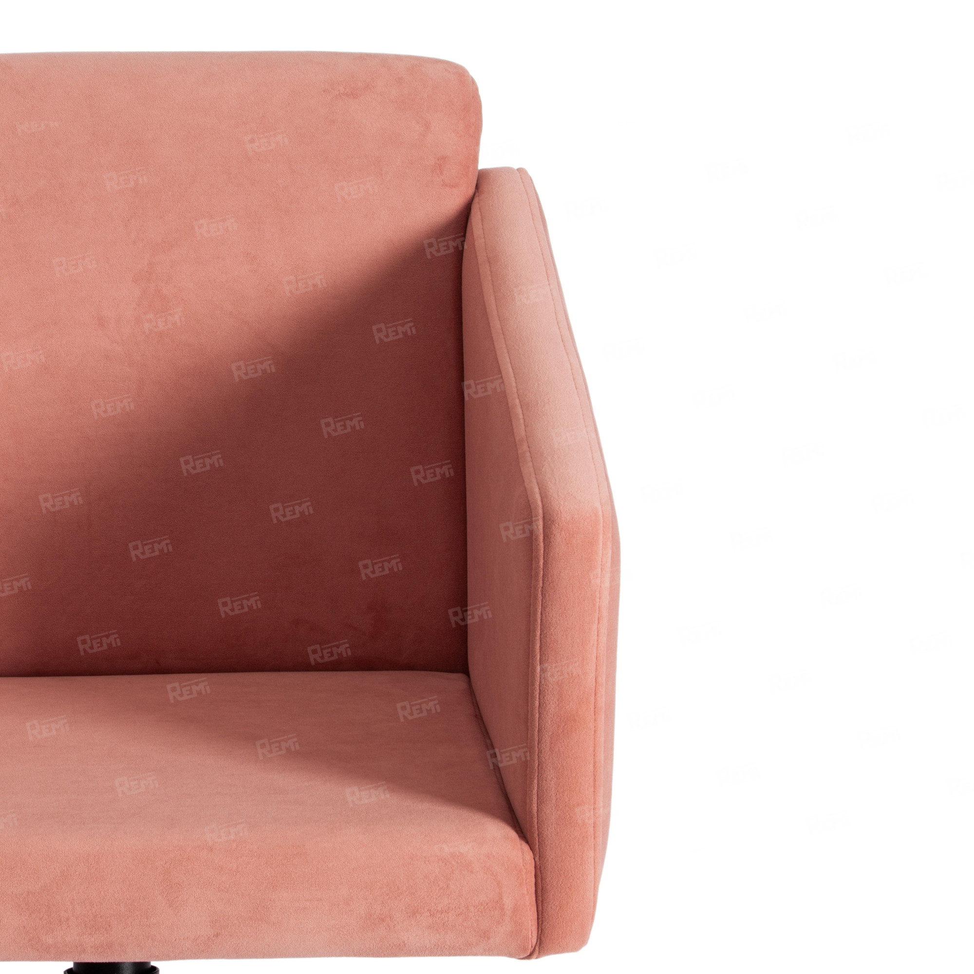 Кресло MILAN хром Розовый/Розовый, Флок (арт. 13950)
