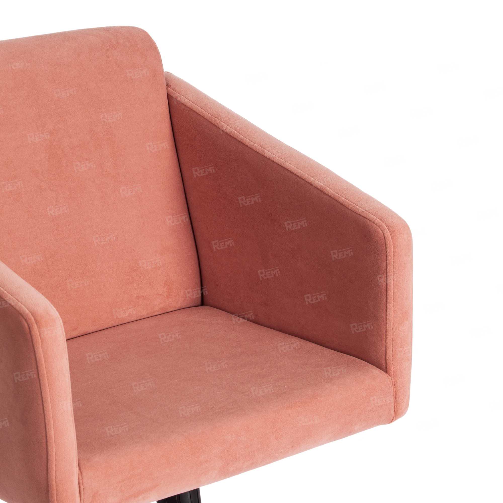 Кресло MILAN хром Розовый/Розовый, Флок (арт. 13950)