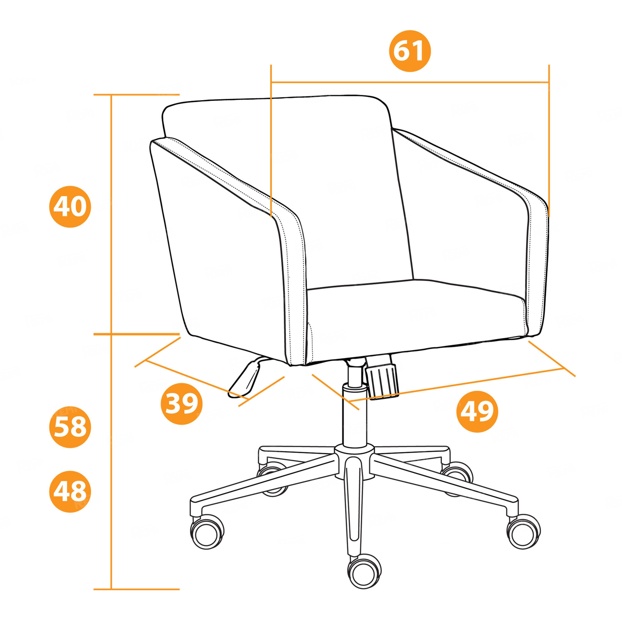 Кресло MILAN хром Розовый/Розовый, Флок (арт. 13950)